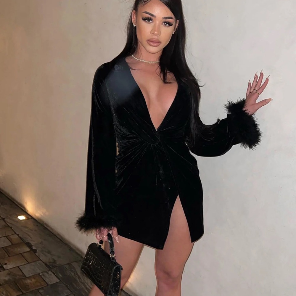 Velvet mini dress *NWOT*